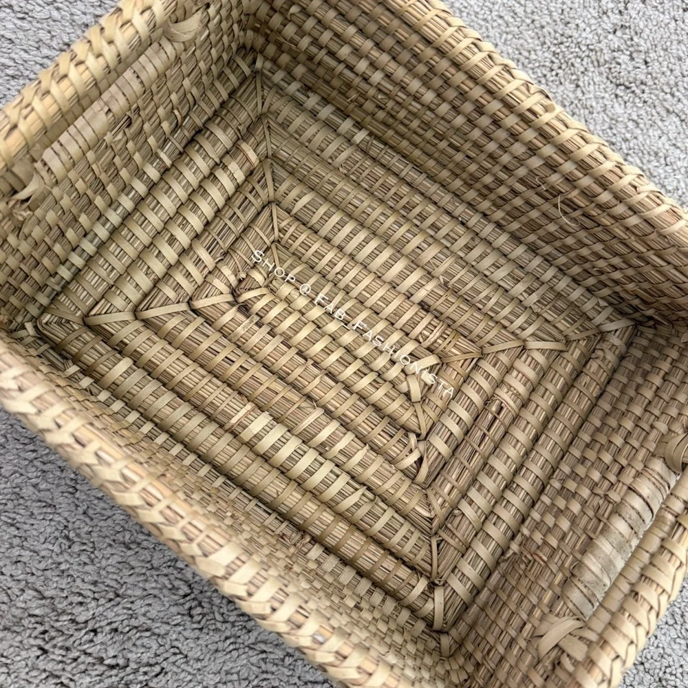 Large Woven Basket with side handles